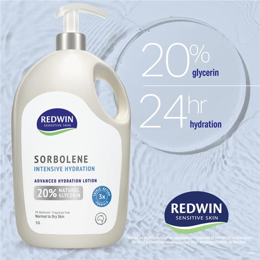Redwin Sorbolene Intensive Hydration Lotion 1.1L - Advanced Moisture Lock