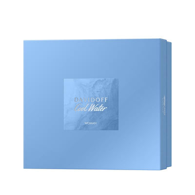 Davidoff Cool Water for Women 3 Piece Set - 100ml Eau de Toilette/ Shower Gel and Body Lotion