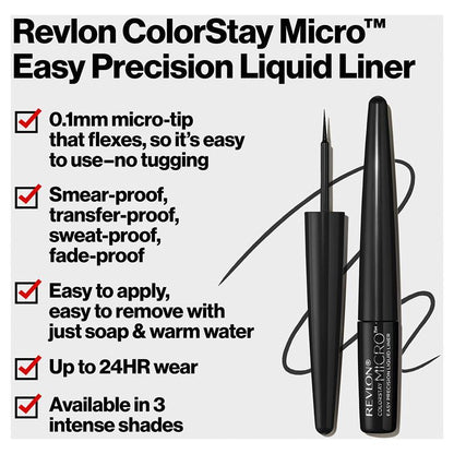 Revlon Colorstay Micro Liquid Liner - Black (1.7mL)