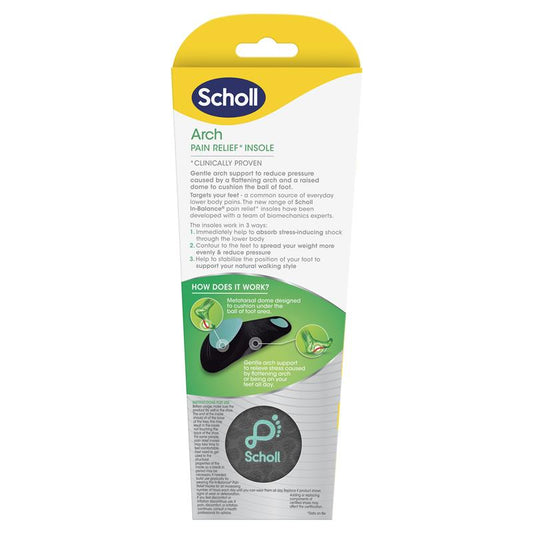 Scholl In-Balance Large Ball of Foot & Arch Orthotic Insole - Auzzi Store