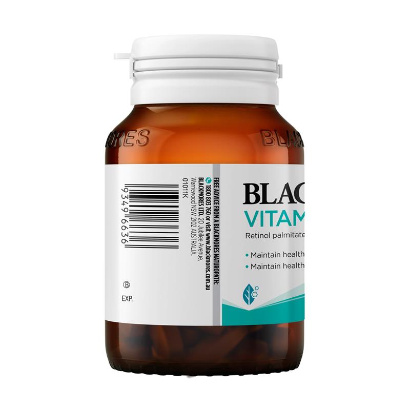 Blackmores Vitamin A 5000 IU Capsules, 150 for Healthy Vision & Eye Health
