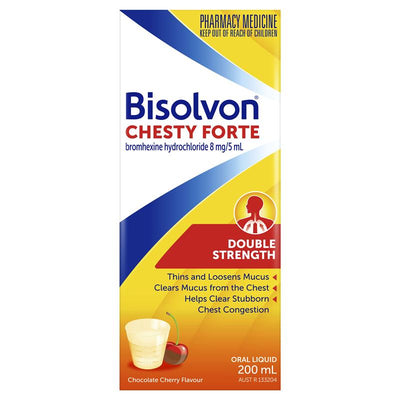 Bisolvon Chesty Forte 200ml - Mucus Relief for Clear Breathing