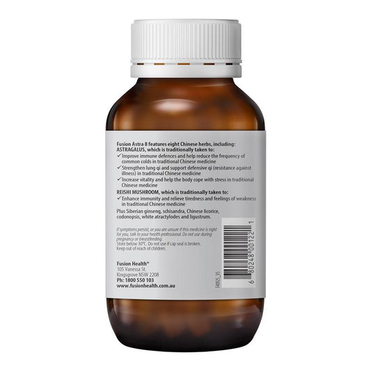 Fusion Astra 8 Immune Support Tablets with Astragalus & Reishi - 120 – view 2 - Auzzistore