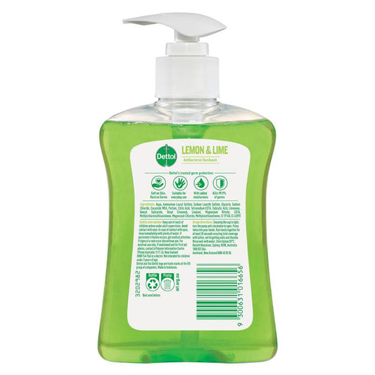 Dettol Antibacterial Hand Wash - Lemon & Lime (250ml)-Auzzi Store