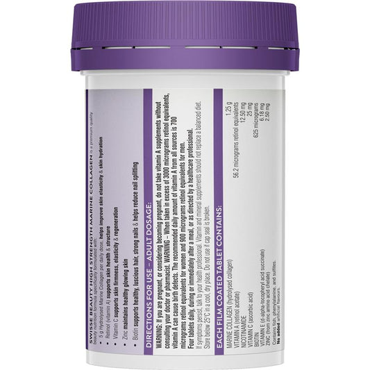 Swisse Beauty High Strength Collagen 60 Tablets – view 2