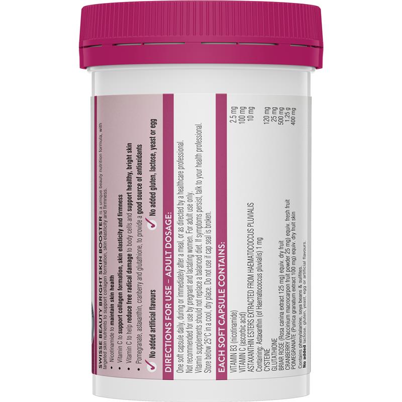 Swisse Beauty Bright Skin 60 Capsules - Radiance Booster