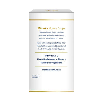 Manuka Health Lemon Manuka Honey Drops - 15 Pack (65g)