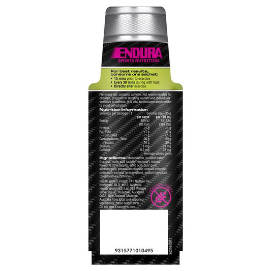 Endura Sports Energy Gel Green Apple 35g - Auzzi Store