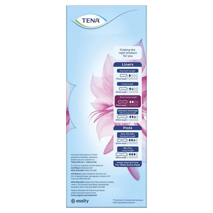 TENA Extra Long Liners 24 Liner for Light Incontinence, Odor Control