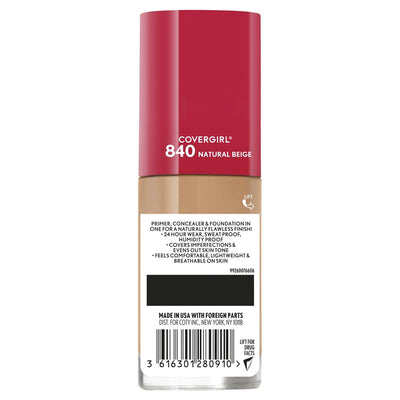 Covergirl Outlast Extreme Wear Foundation - 840 Natural Beige 30ml