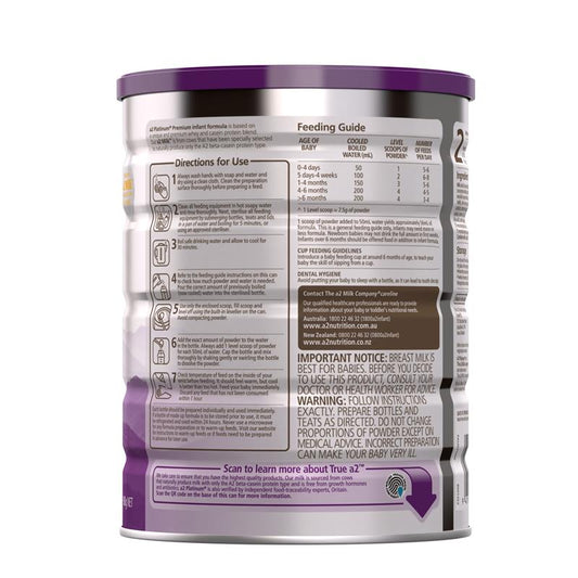A2 Platinum Premium Infant Formula Stage 1 From Birth 900g – view 2
