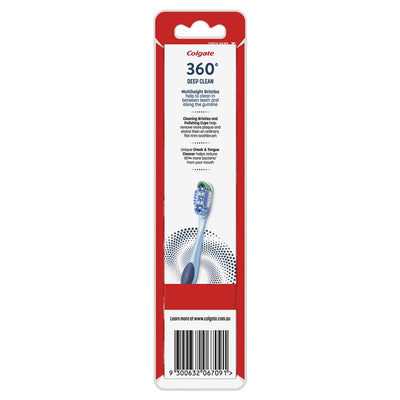 Colgate 360 Whole Mouth Clean Medium Toothbrush Twin Pack