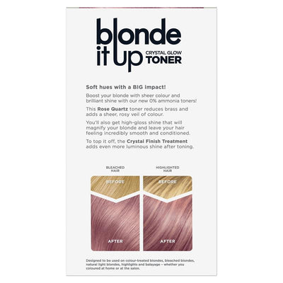 Clairol Blonde It Up Crystal Glow Semi-Permanent Toner - Rose Quartz 135g
