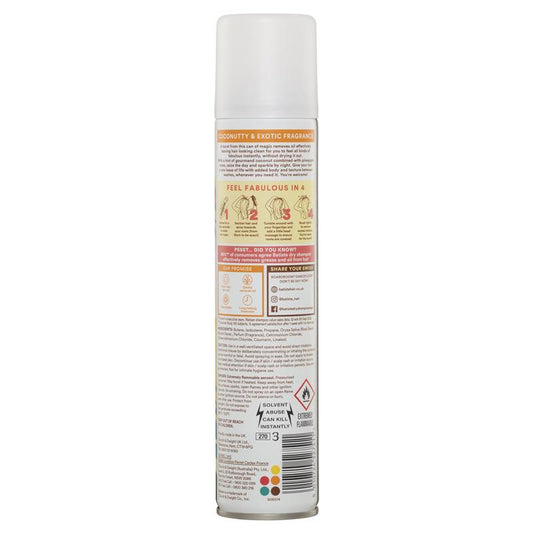 Batiste Tropical Dry Shampoo 200ml - Coconutty & Exotic Fragrance-Auzzi Store