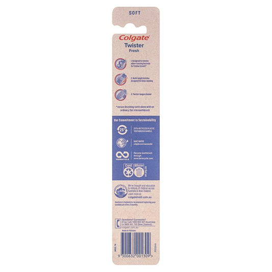 Colgate Twister Fresh Soft Toothbrush - Auzzi Store