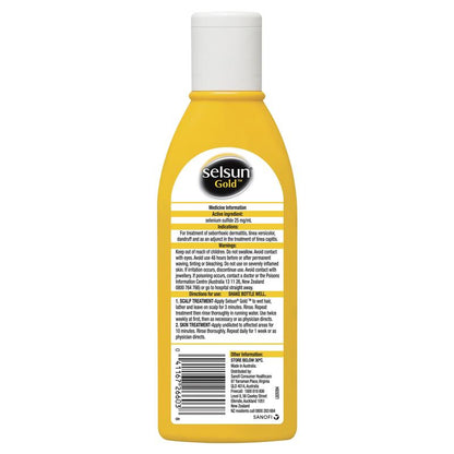 Selsun Gold Anti Dandruff Shampoo Treatment 200mL - Medically Proven Formula-Auzzi Store