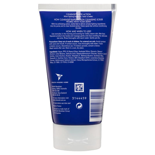 Clearasil Ultra Rapid Action Cleansing Face Scrub - 150ml-Auzzi Store