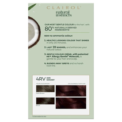 Natural Instincts 4RV Dark Burgundy Semi-Permanent Hair Colour - 60ml