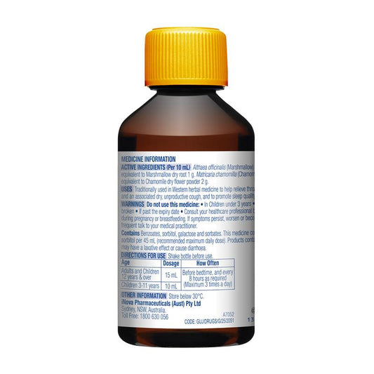 Duro-Tuss Relief Dry Night Cough Liquid 200ml - Herbal Sleep Aid – view 2