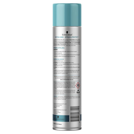 Schwarzkopf Extra Care Strong Styling Hairspray Maximum Hold 250g-Auzzi Store