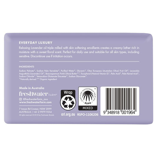 Freshwater Lavender Oil Body Bar 200g – Natural Moisturizing Soap – view 2