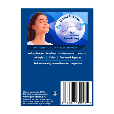 Breathe Right Clear Regular Nasal Congestion Strips 10 - Instant Relief