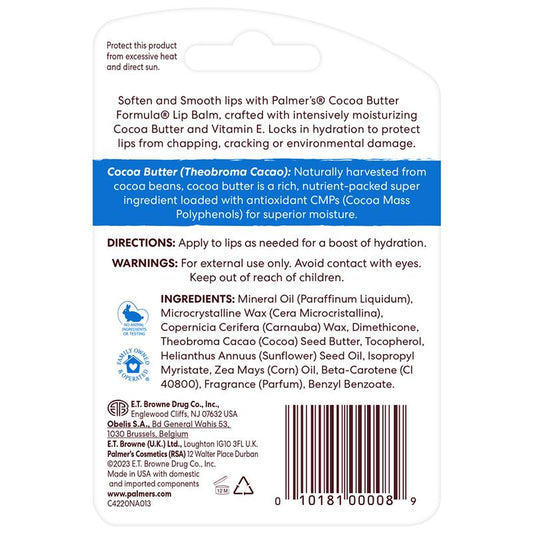 Palmer's Cocoa Butter Lip Balm 4g - Deeply Moisturizing Formula-Auzzi Store