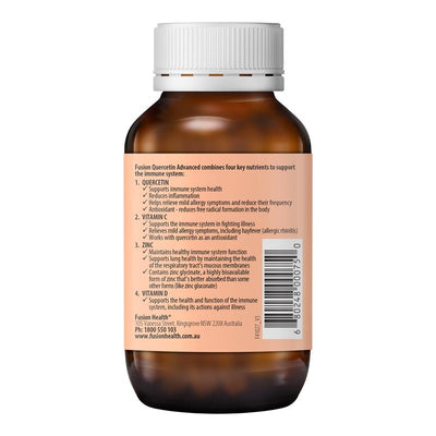 Fusion Quercetin Advanced - 60 Vegetarian Capsules for Immune Support