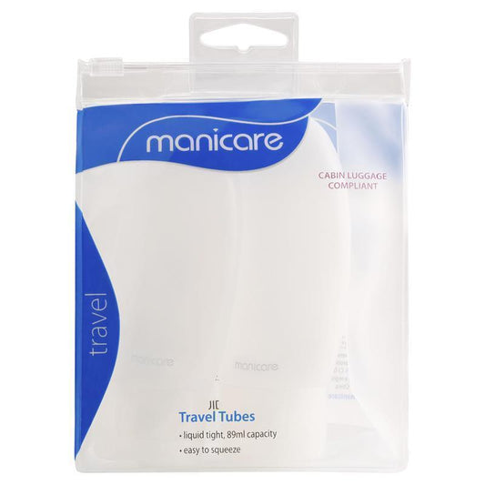 Manicare Travel Tubes 2 Pack - Compliant with Carry-On Regulations-Auzzi Store