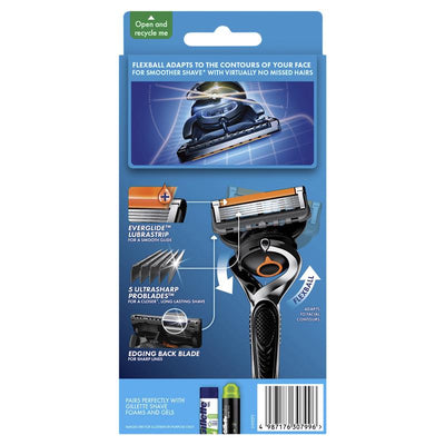 Gillette Proglide Manual Razor with 10 Blades - Precision and Comfort