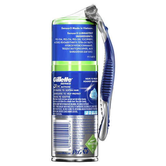 Gillette Aloe Sensitive Gel with Razor - 70g-Auzzi Store