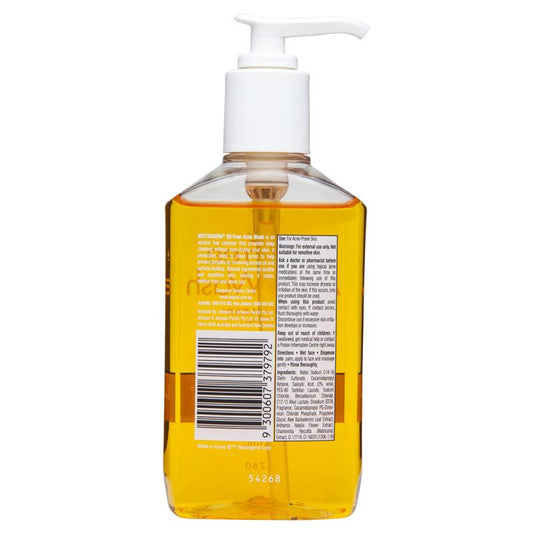 Neutrogena Oil-Free Acne Wash Face Cleanser 175mL - Deep Clean for Acne-Prone Skin-Auzzi Store
