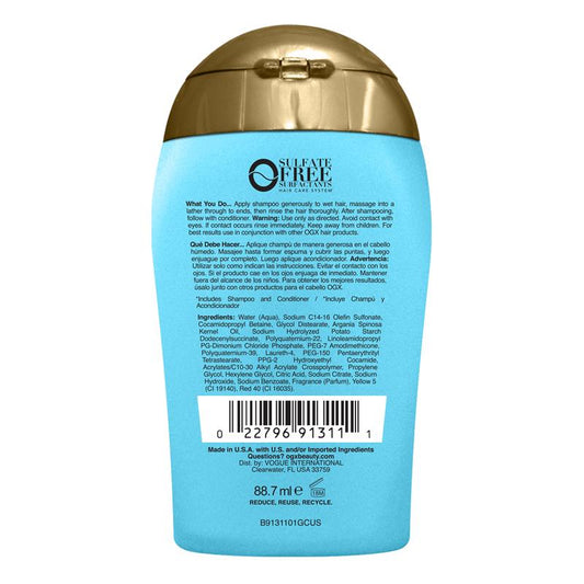 OGX Renewing + Repairing Argan Oil Shampoo for Dry & Damaged Hair - 88.7mL-Auzzi Store