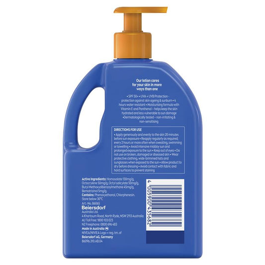 NIVEA Sun Protect & Moisture SPF50+ Sunscreen Lotion Pump 1L - Ultimate Sun Protection - Auzzi Store