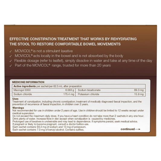 Movicol Junior Chocolate 30 Sachets - Gentle Digestive Relief – view 2 - Auzzistore