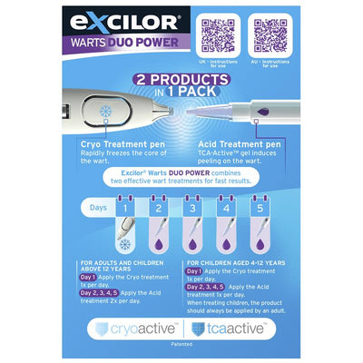Excilor 2 In 1 Warts Treatment 10ml - Effective Wart Removal Solution