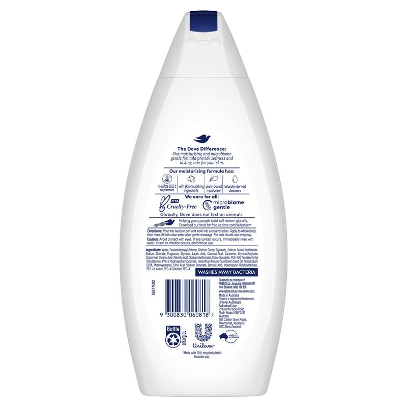 Dove Triple Moisturising Body Wash 500ml | Sulfate-Free & Hydrating