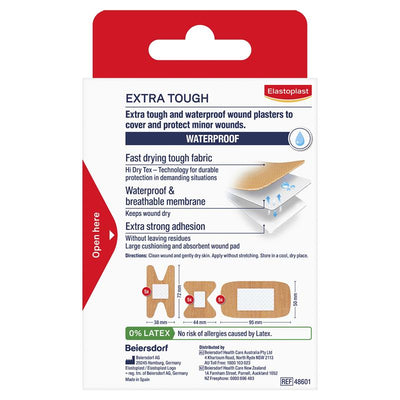 Elastoplast Extra Tough Waterproof Assorted Plasters - 15 Strips