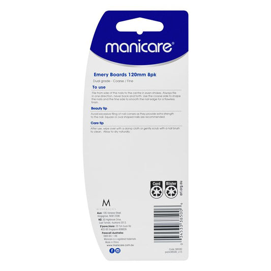 Manicare Emery Boards 120mm - 8 Pack-Auzzi Store