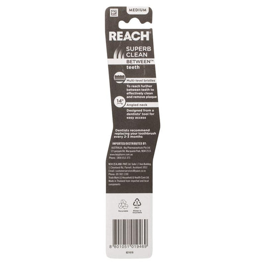 Reach Toothbrush Between Superb Clean Medium - Effective Plaque Removal-Auzzi Store