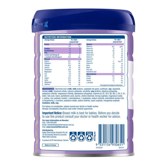 Novalac IT Constipation Infant Formula - 800g-Auzzi Store