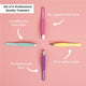MCoBeauty Perfect Tweezers Professional 4 Pack Set – view 2