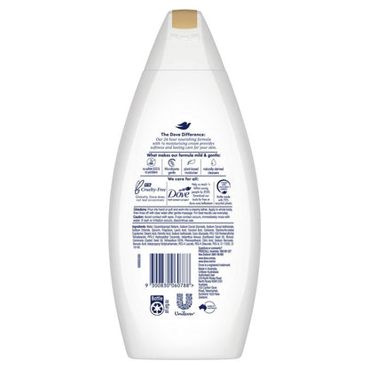 Dove Restoring Care Castor Oil Body Wash 500ml – Hydrates Dry Skin, Sulfate-Free