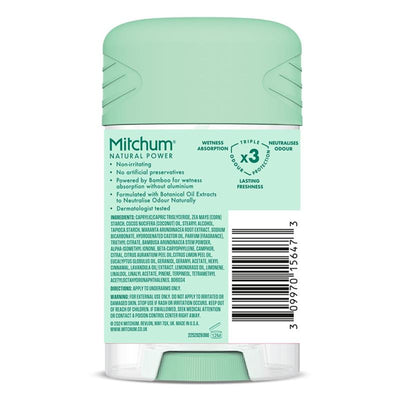 Mitchum for Women Natural Power Deodorant Stick Eucalyptus 40g - 24-Hour Odour Protection