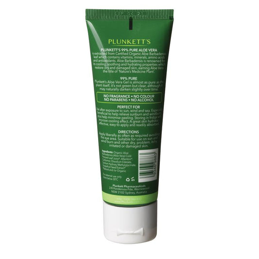Plunkett's 99% Pure Aloe Vera Soothing Gel - 75g-Auzzi Store