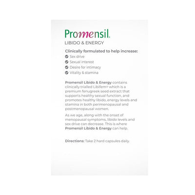 Promensil Libido & Energy 60 Capsules - Enhance Vitality and Stamina