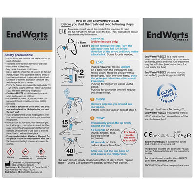 EndWarts Freeze Pen - 7.5g for Effective Wart Removal
