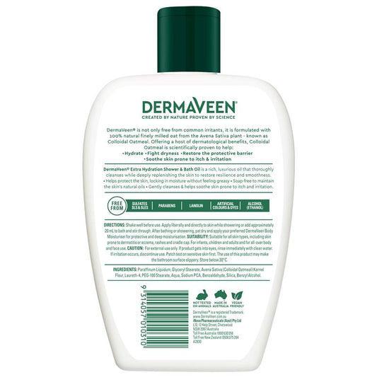 DermaVeen Hydrating Shower & Bath Oil 1L for Dry, Itchy Skin – view 2
