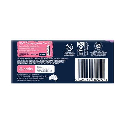 Libra Body Fit Super Tampons - 32 Pack for Heavy Flow-Auzzi Store
