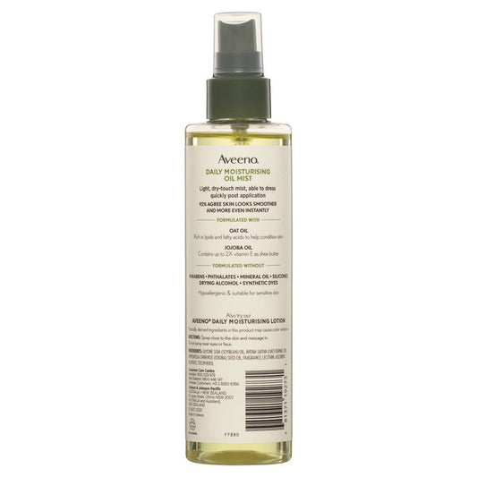 Aveeno Daily Moisturising Vitamin E Body Oil Mist Spray - 200ml – view 2